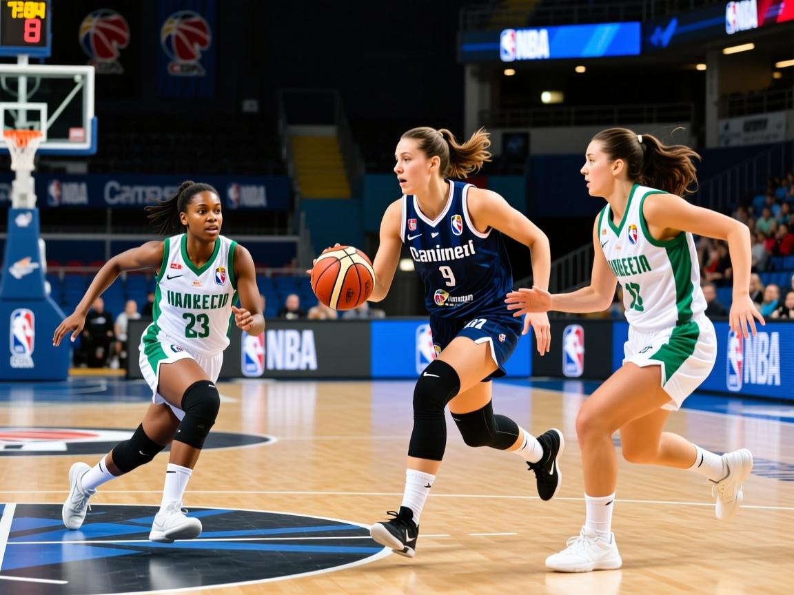 意乙女足比拼，球员努力拼搏